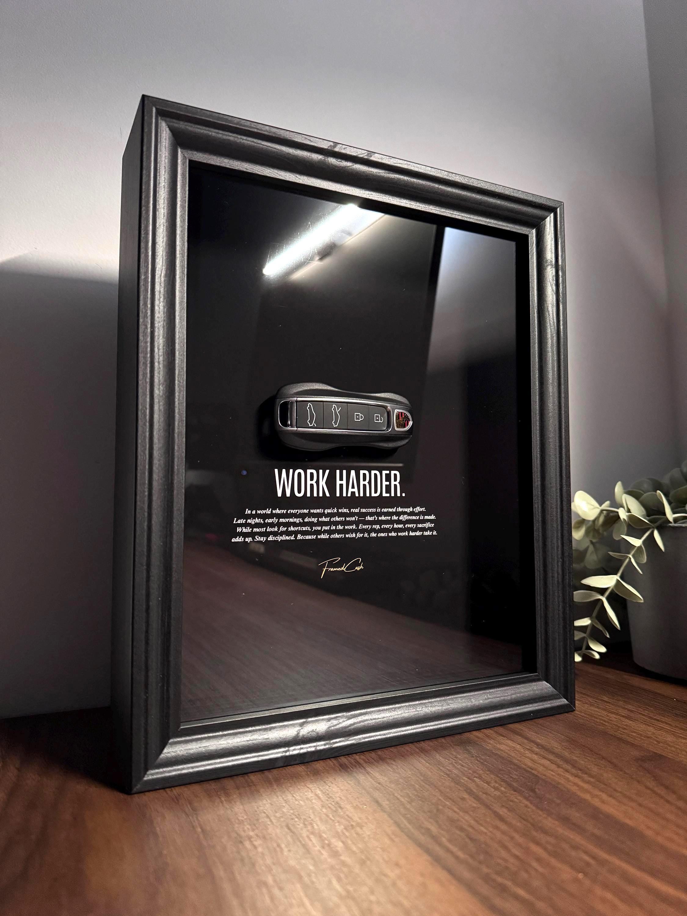 Porsche Key – Work Harder Frame