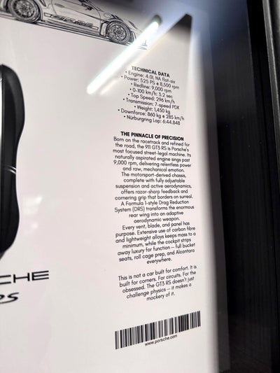 Porsche GT3 RS Key display Frame – Spec Edition