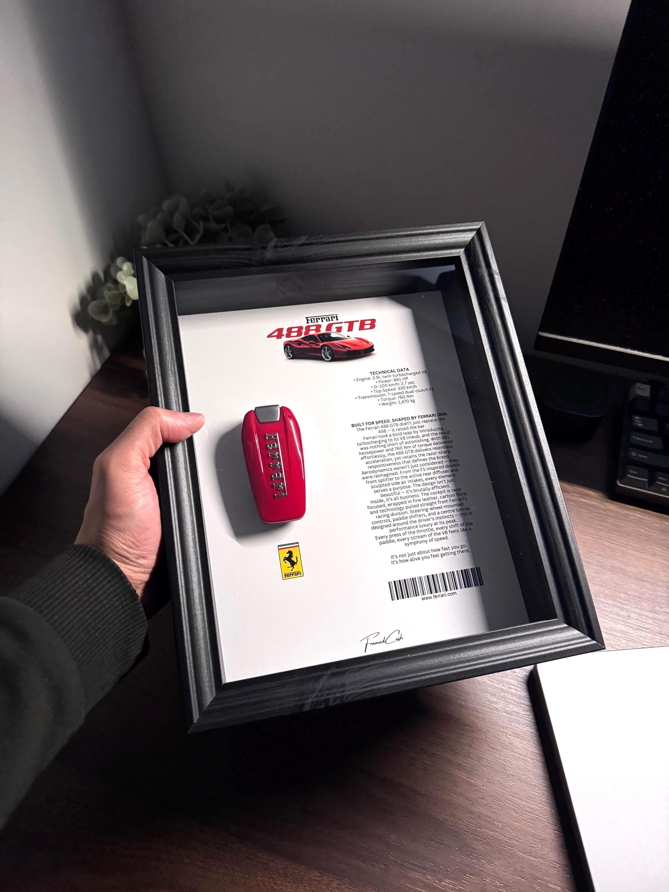 FERRARI 488 GTB Key display Frame – Spec Edition