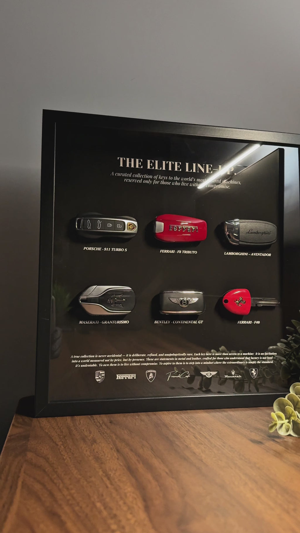 The Elite Line-Up | Luxury Supercar Keys Display