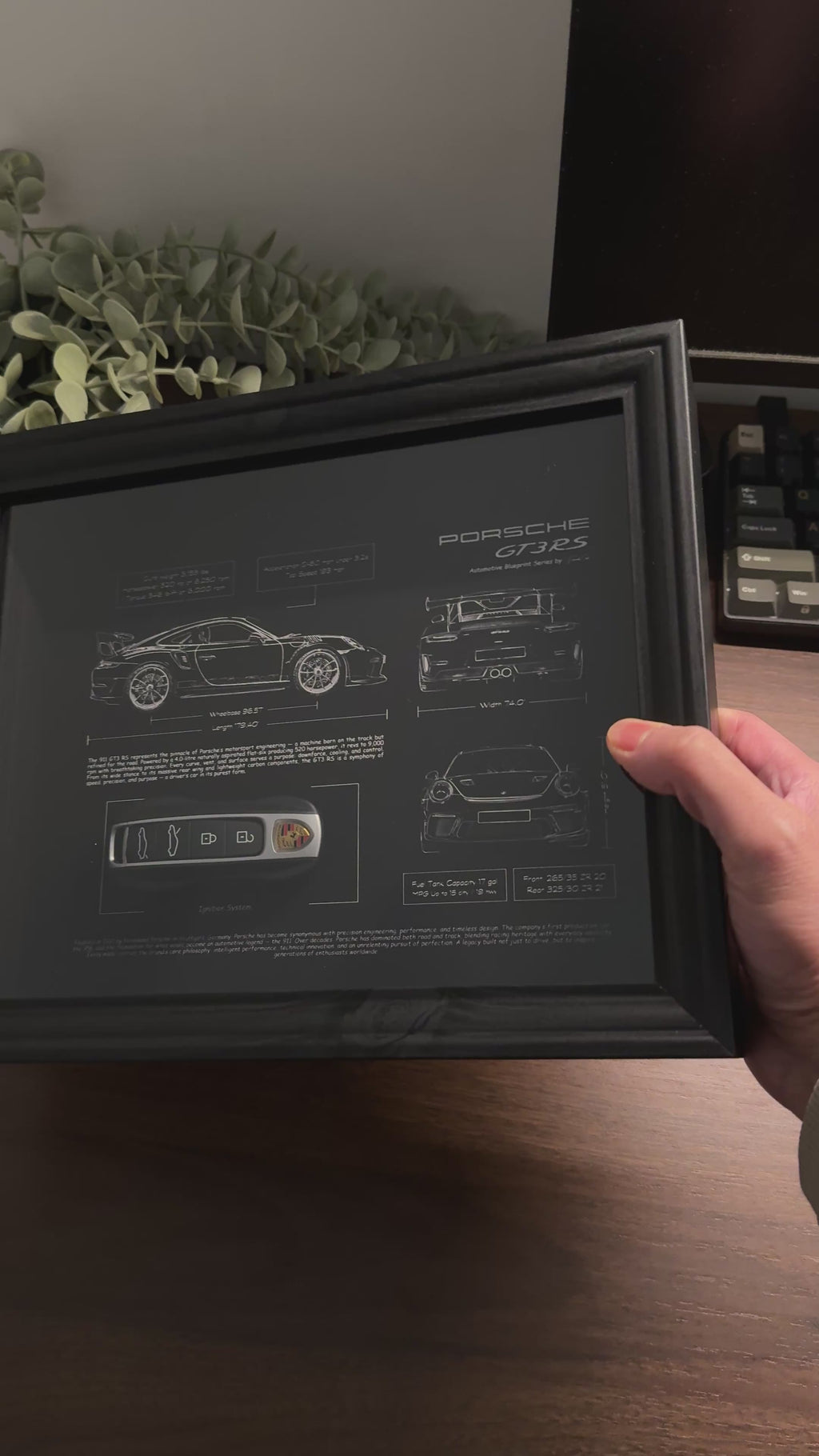 Porsche 911 GT3 RS Blueprint & Key Frame