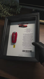 Ferrari 488 GTB Key & Spec Sheet Frame
